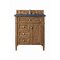 James Martin Vanities Brittany 30in Single Vanity, Saddle Brown, w/ 3 CM Charcoal Soapstone Quartz Top 650-V30-SBR-3CSP - alternate 1